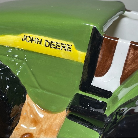 Vintage John Deere Ceramic Tractor Planter Licensed Product Gibson USA - Picture 7 of 10